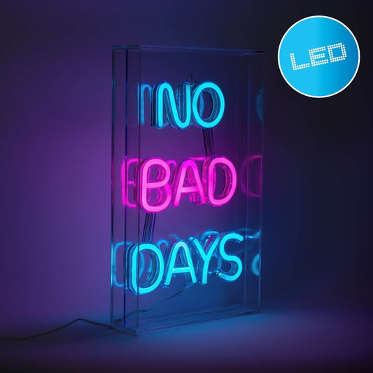LED-bord "No Bad Days" Hoogte 30cm
