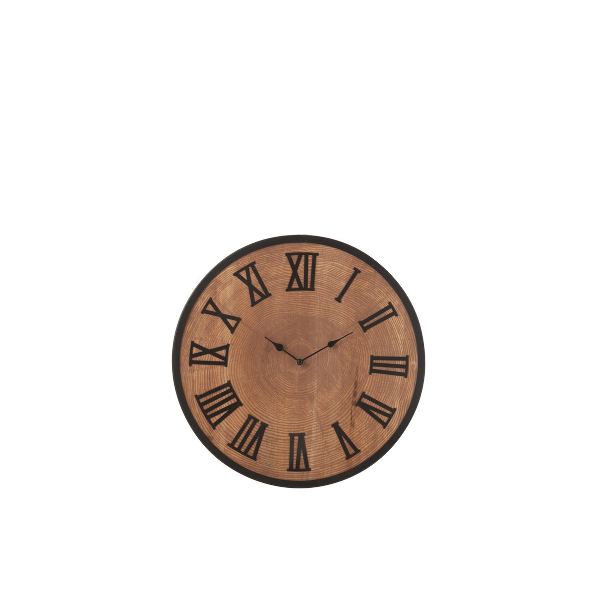 J-Line klok Nue - mdf/ijzer - naturel - small - Ø 40 cm