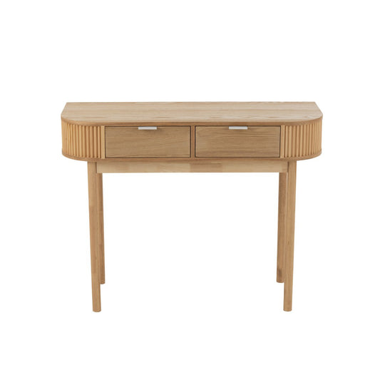 J-Line console Rond - dennenhout - naturel