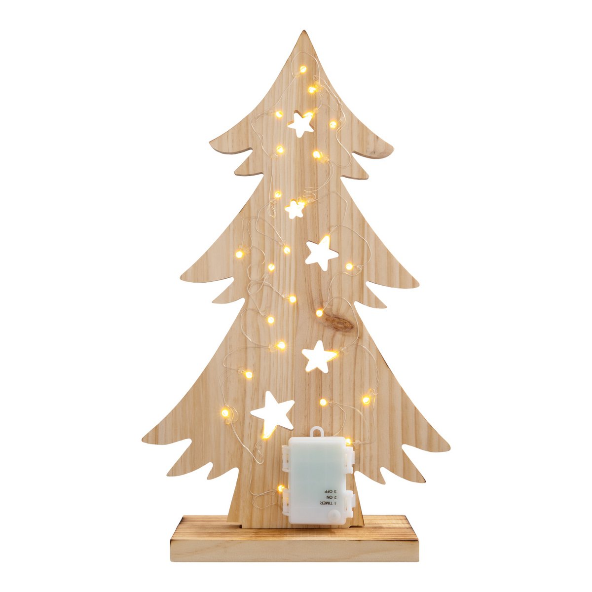 Houten Kerstboom Hoogte 47cm met LED