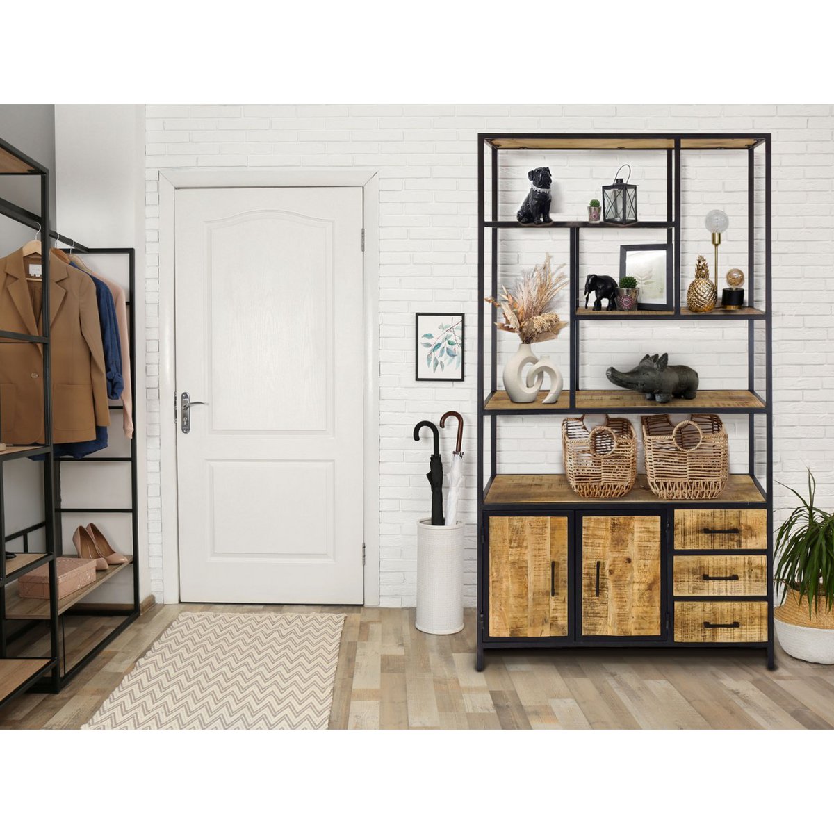 Wandkast Liverpool 98x190x36cm