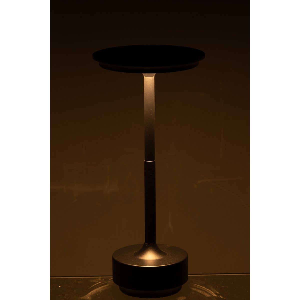 J-Line lamp Touch - kunststof - zwart - LED