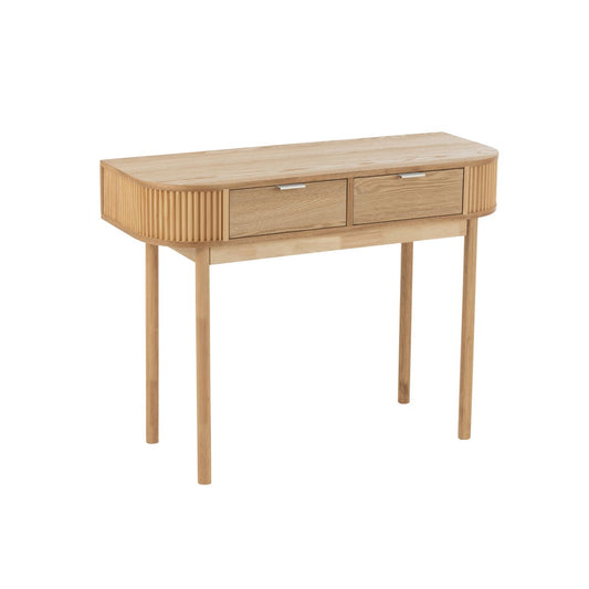 J-Line console Rond - dennenhout - naturel