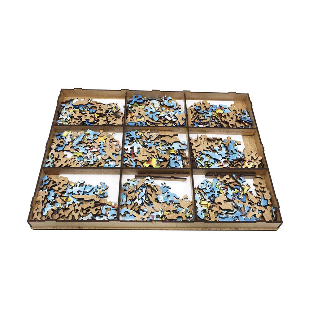 Houten Legpuzzel Wereldkaart in kleur