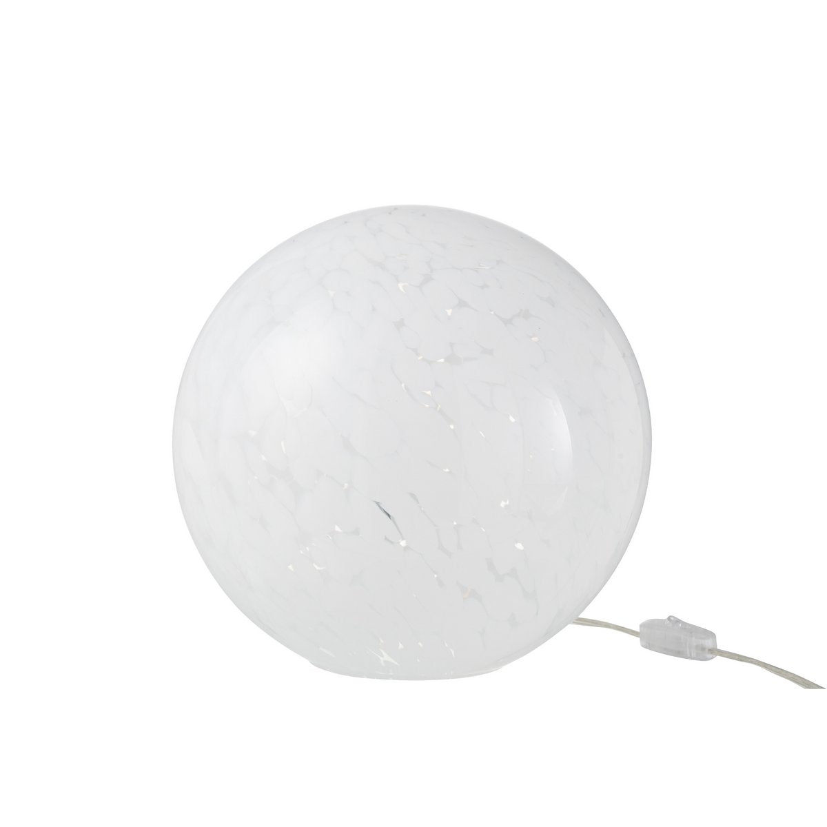 J-Line lamp Dany Vlekken Rond - glas - wit - large
