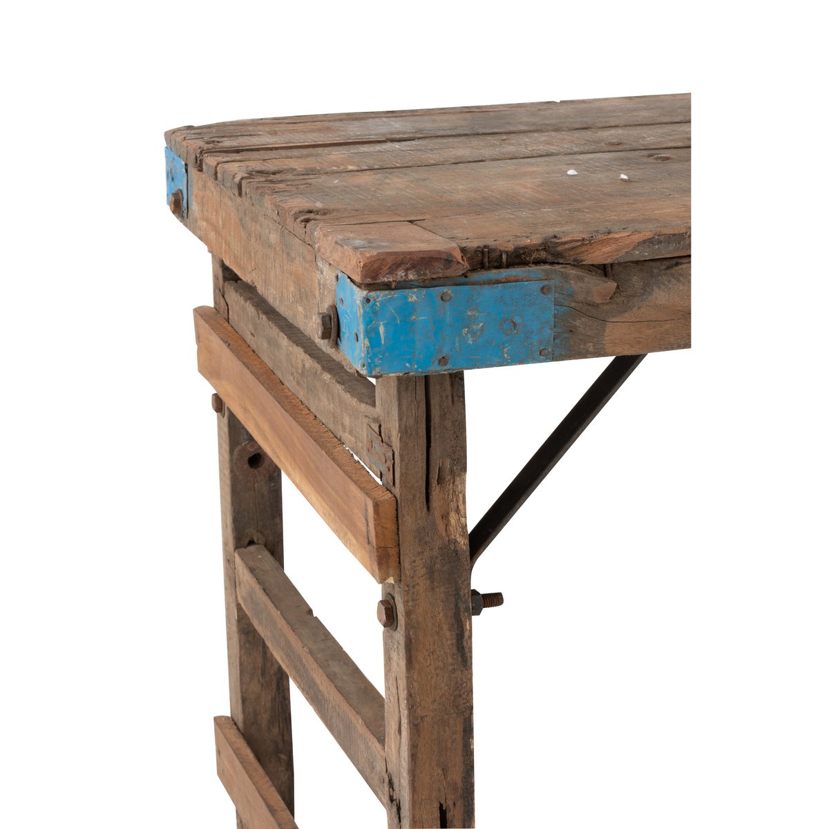 J-Line Console Verouderd Gerecycleerd Hout Bruin
