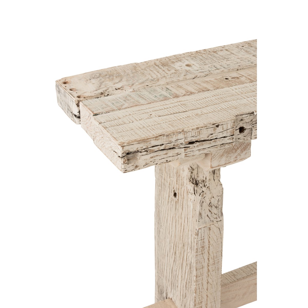 J-Line Console Brut Gerecycleerd Hout White Wash