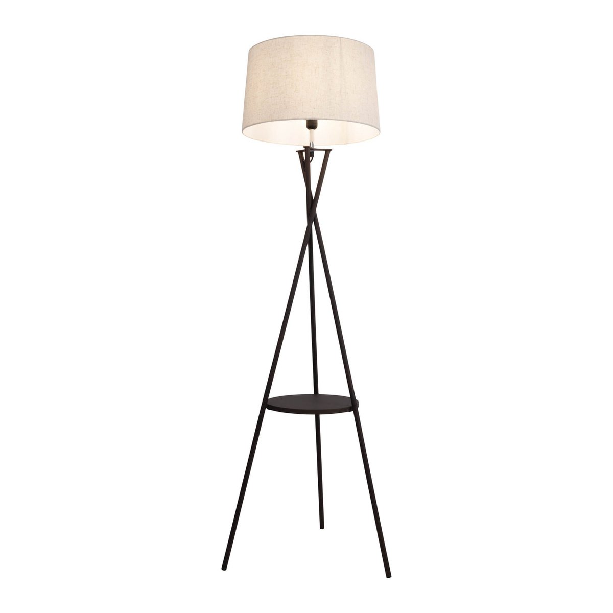 Staande lamp "Tora" met geïntegreerd tafeltje 158 cm hoog