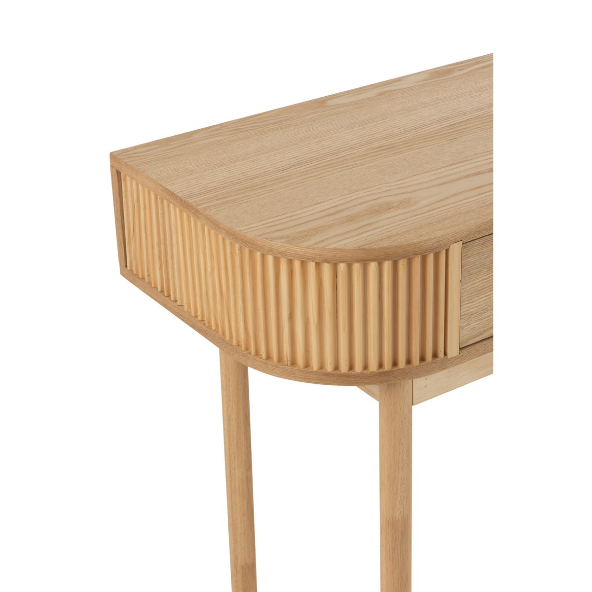 J-Line console Rond - dennenhout - naturel