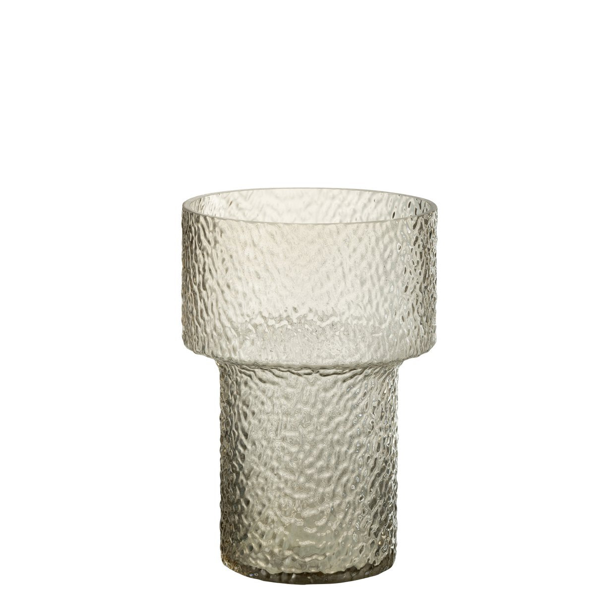 J-Line vaas betty - glas - transparant - small - 30 cm hoog