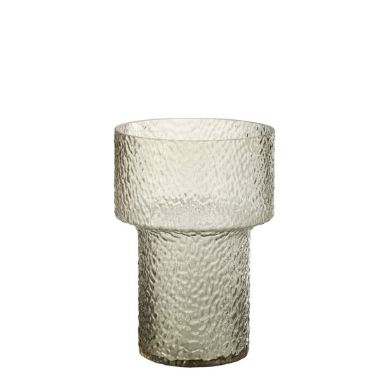 J-Line vaas betty - glas - transparant - small - 30 cm hoog