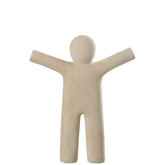 J-Line figuur P'tit Maurice - polyresin - beige - large