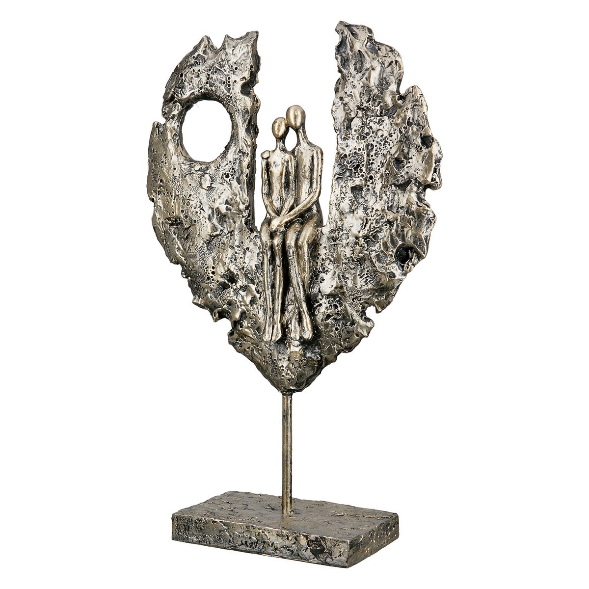 Polyfiguur "Koppel in het hart"