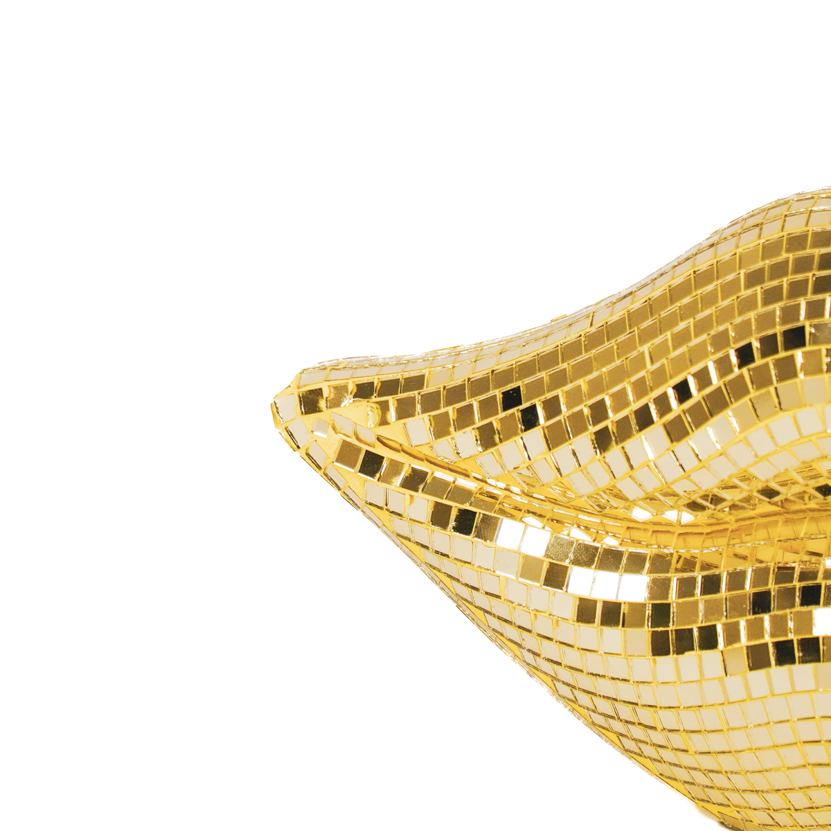 Ornament Disco-lips goud