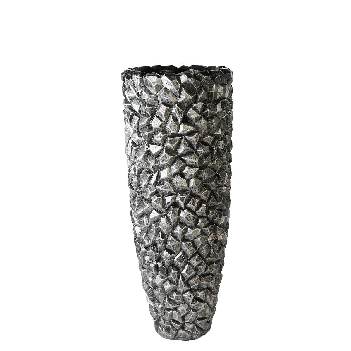 Bloempot "Gravity" grafiet H.90cm