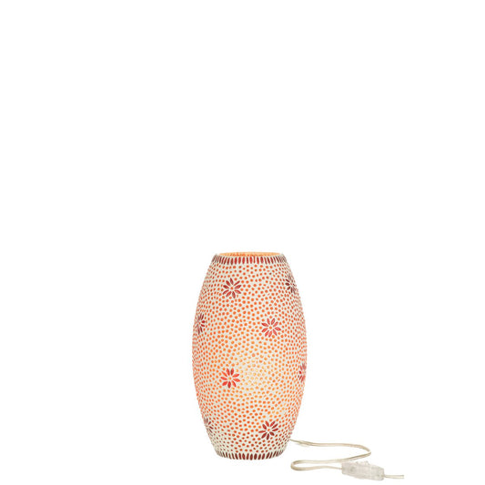 J-Line lamp Bram - glas - rood - medium