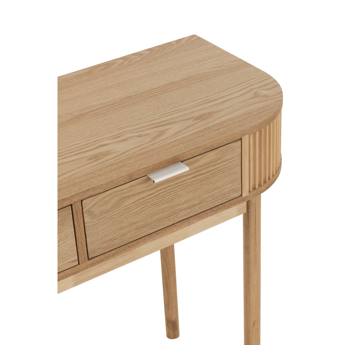 J-Line console Rond - dennenhout - naturel