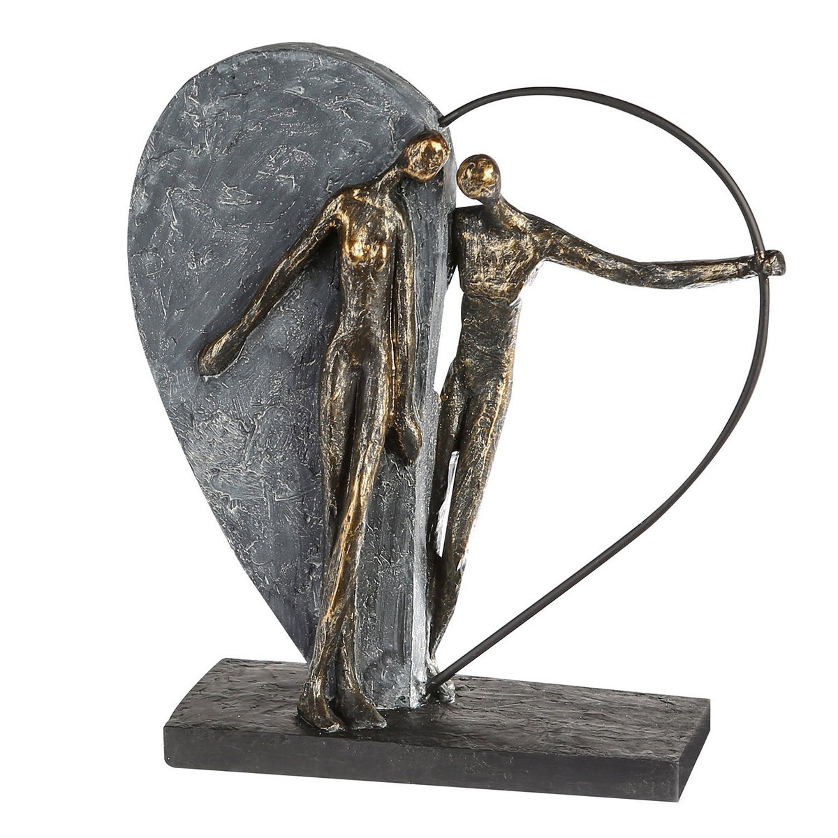 Poly/metalen sculptuur "Hartslag"
