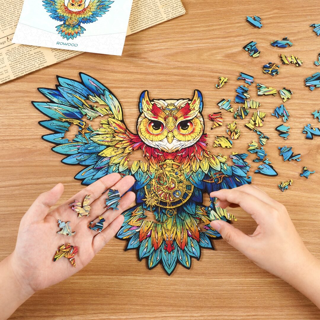 Houten Legpuzzel Uil
