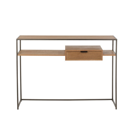 J-Line Console 1 Lade Hout/Metaal Naturel