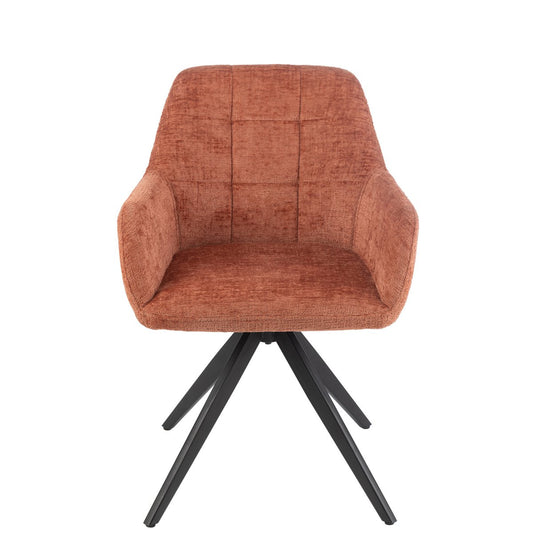 J-Line stoel Louna - ijzer/acryl - perzik