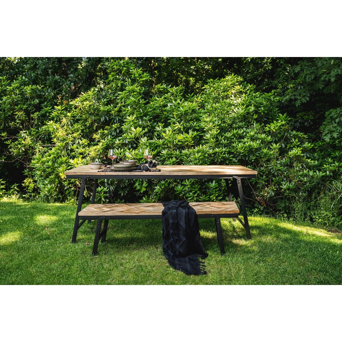 Visgraatbank - Naturel - 150