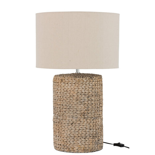 J-Line lamp Dik Vlecht - beton/katoen - naturel - large