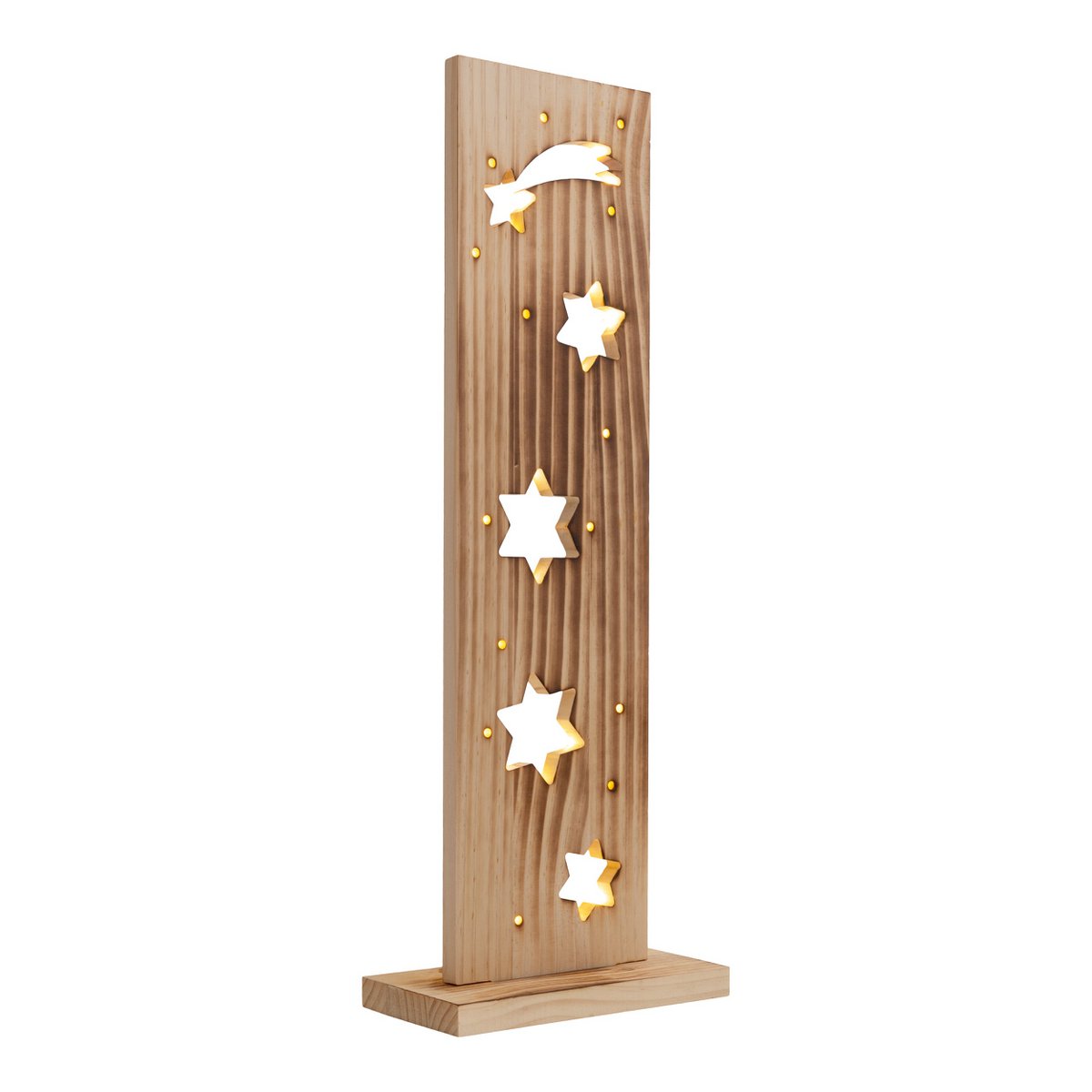 Houten Bord "Stars" Hoogte 60cm met LED