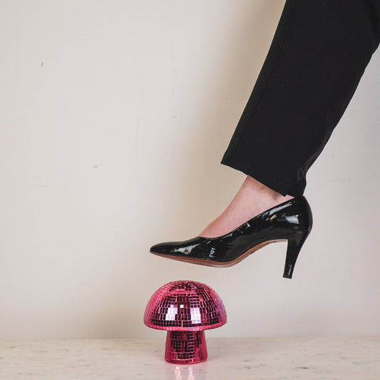 Ornament Disco-paddenstoeltje roze