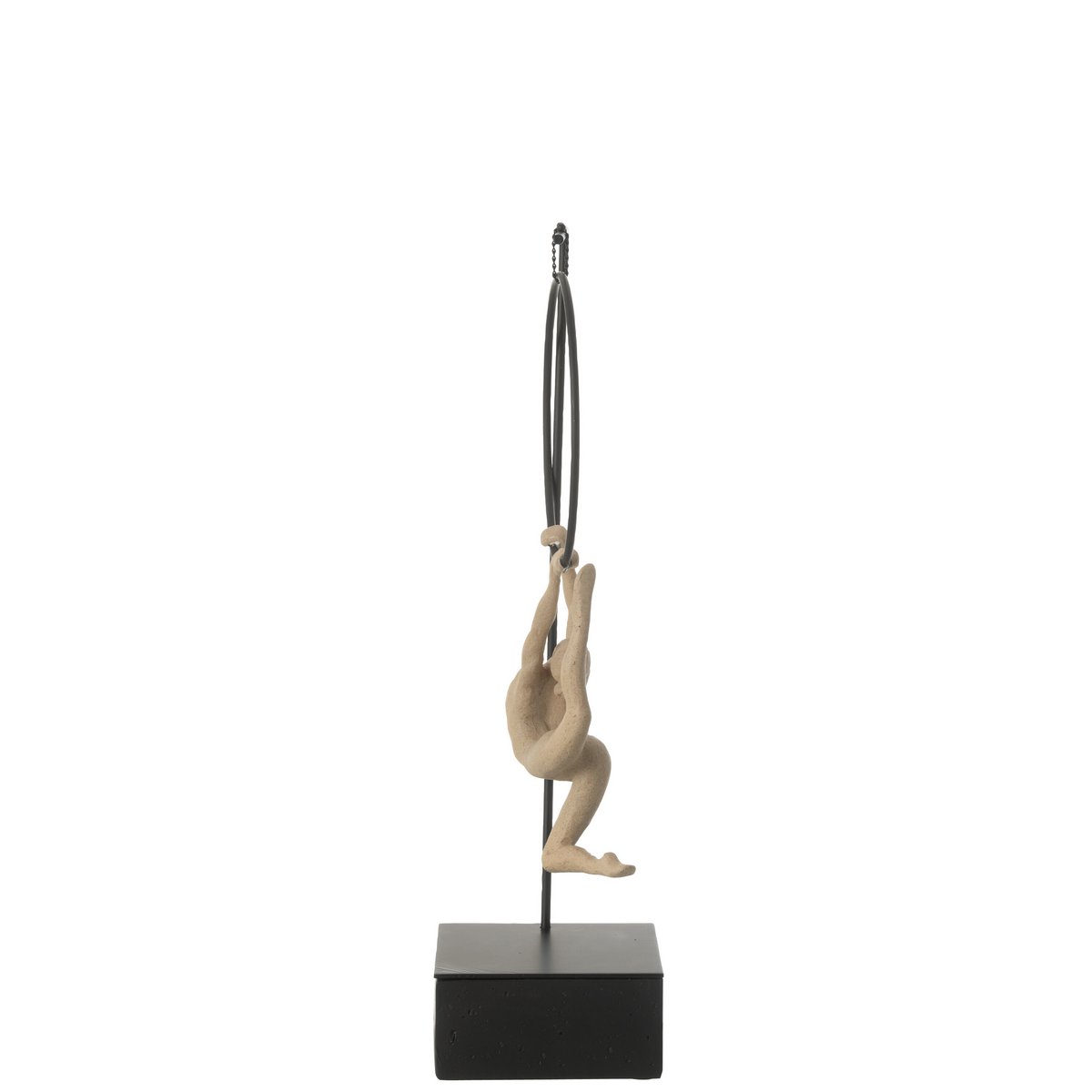 J-Line Gymnaste Hoepel Alpha Resin Beige/Zwart
