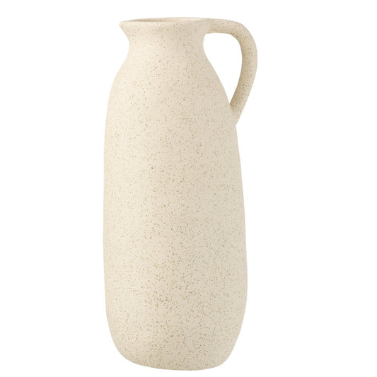 J-Line vaas Kruik - keramiek - beige - large - 36 cm hoog