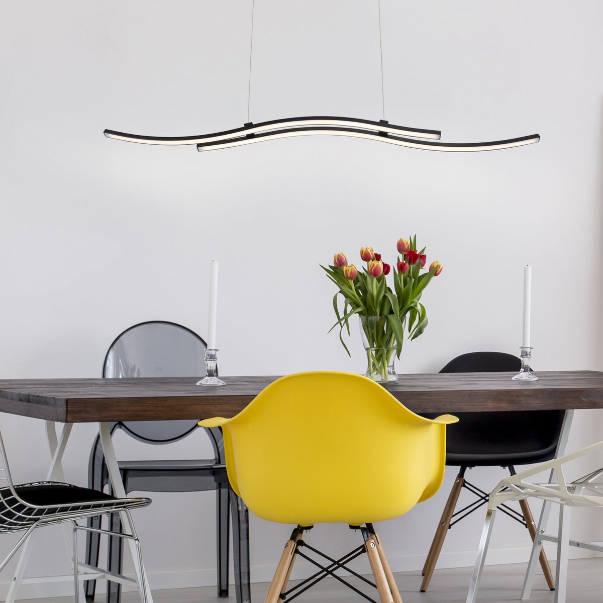 Hanglamp "Onda" LED 96cm lengte