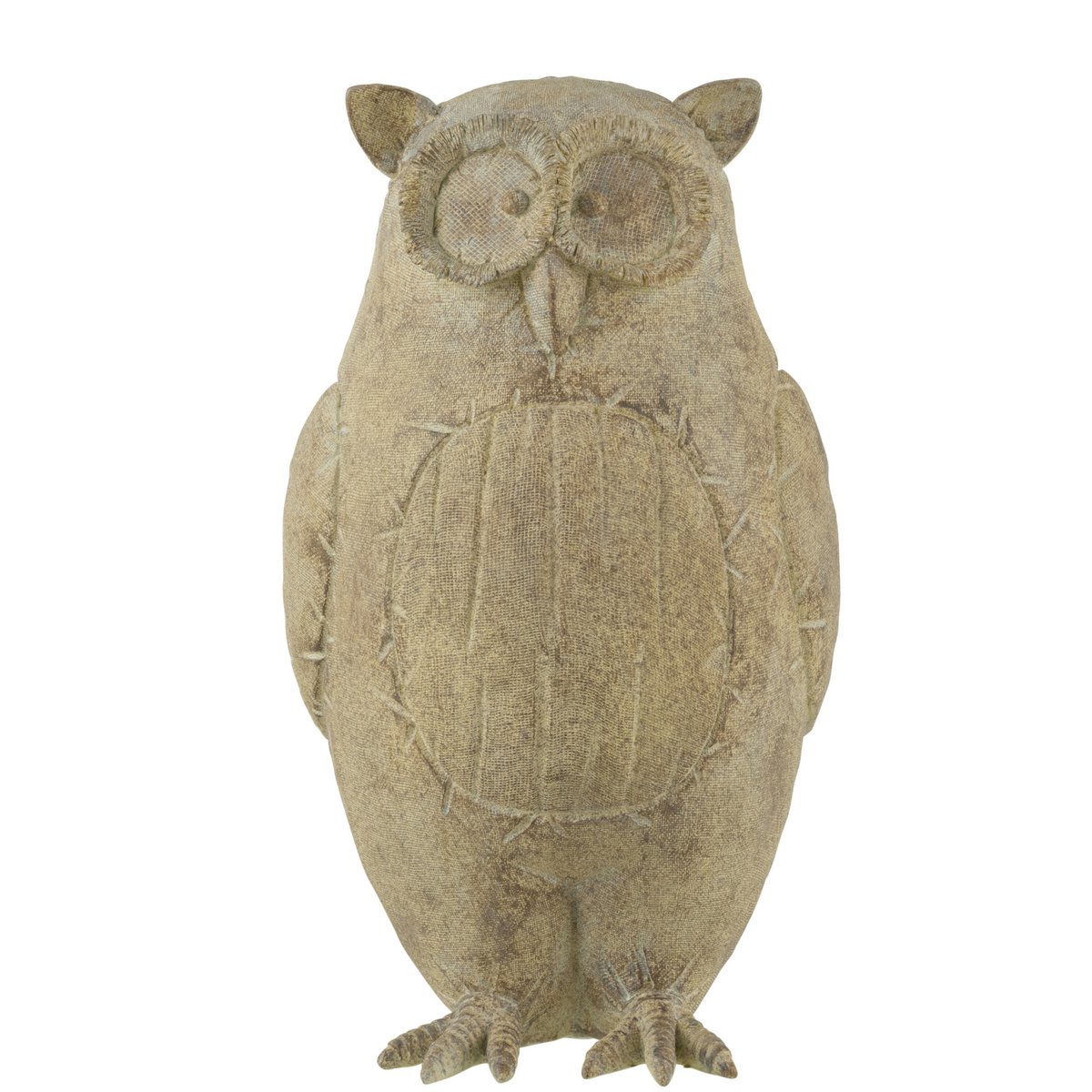 J-Line figuur Uil - polyresin - lichtbruin - large