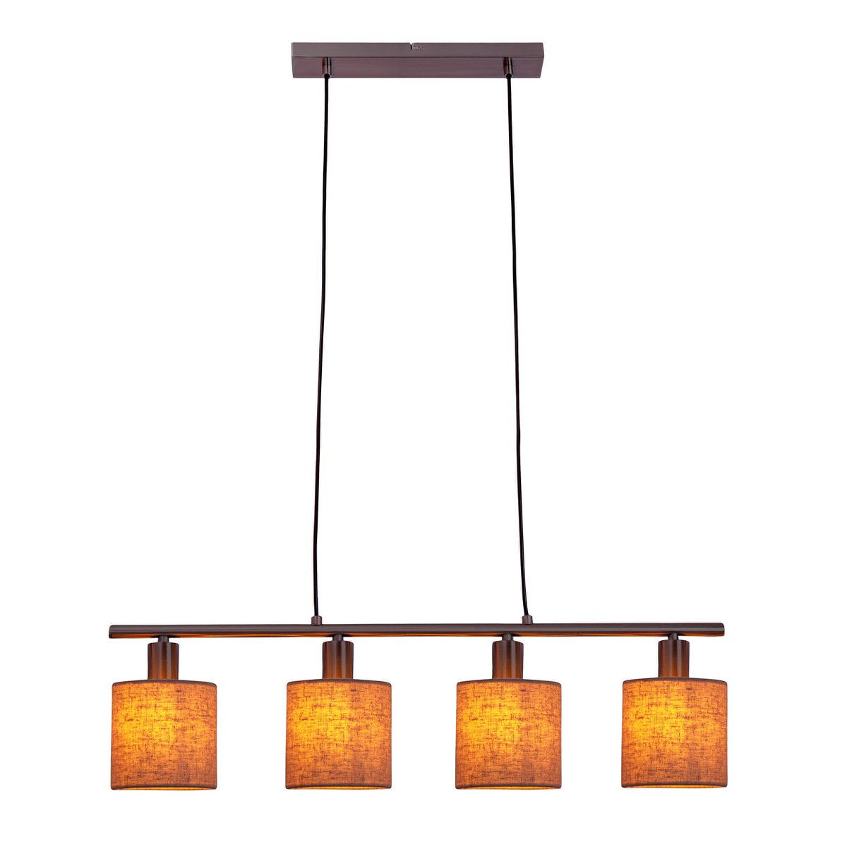 Hanglamp "Maron" 4 spots lengte 71,5 cm Grijs