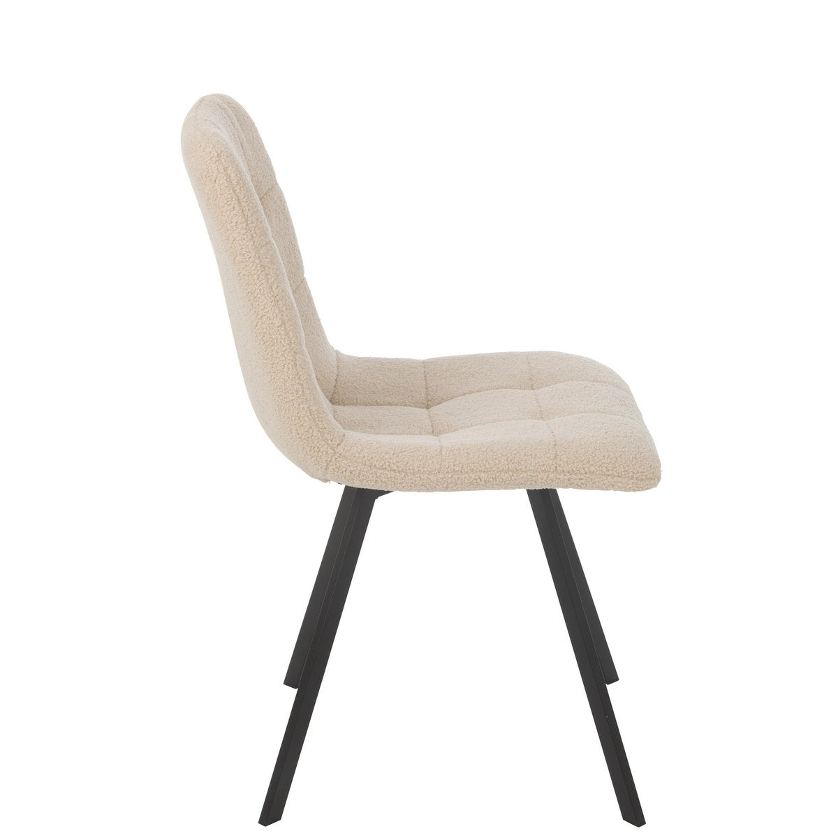 J-Line Eetstoel Clark Metaal/Polyester Beige