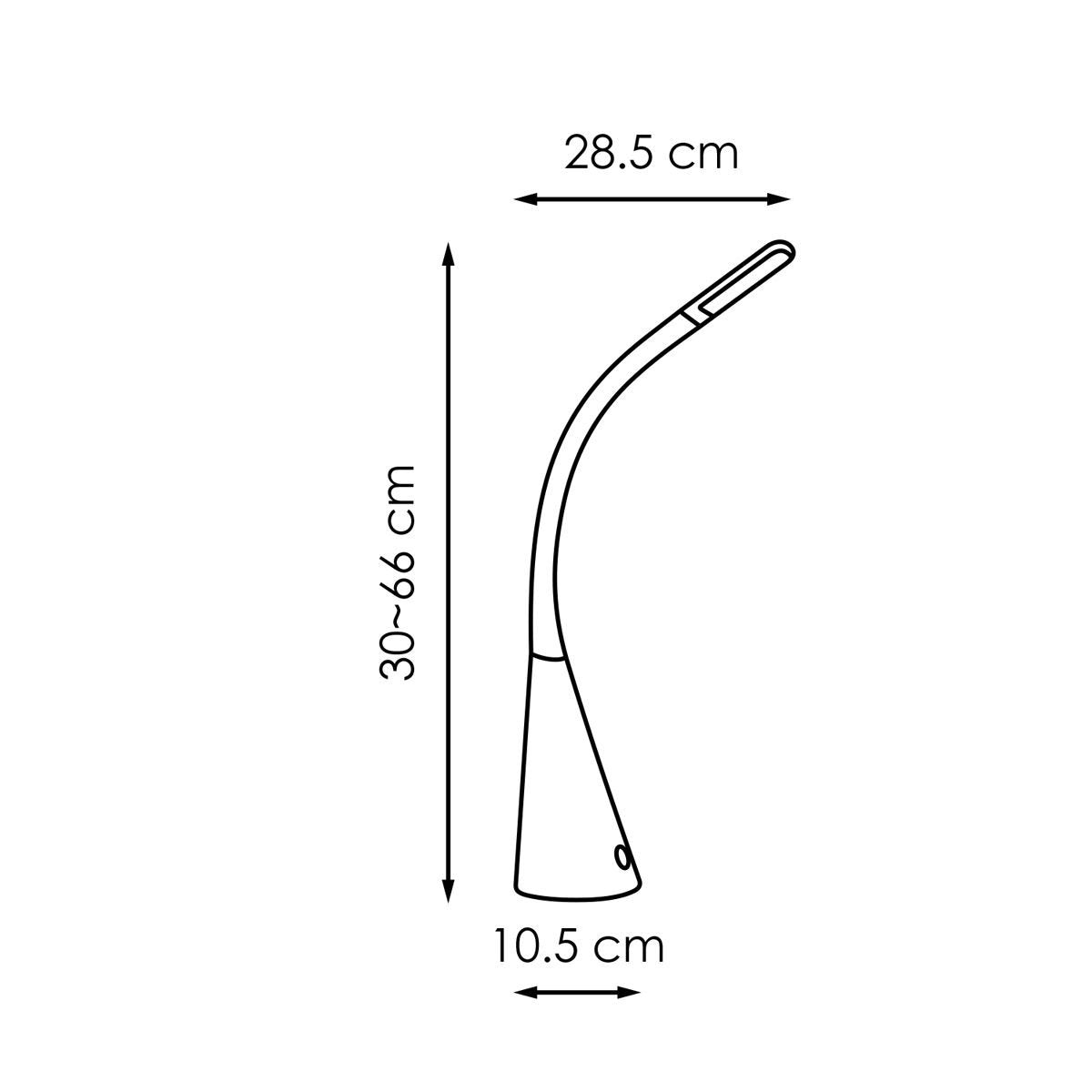 Touch Led Bureaulamp 4W Zwart - Verstelbaar