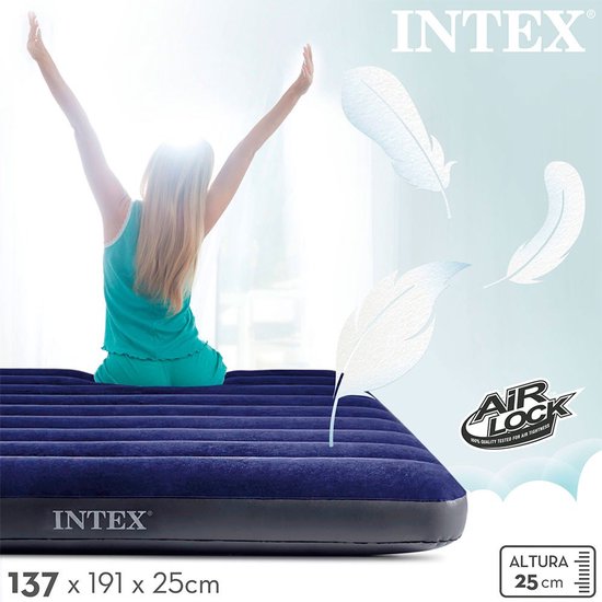 Intex 64758 Classic Downy Airbed 137x191x25 cm