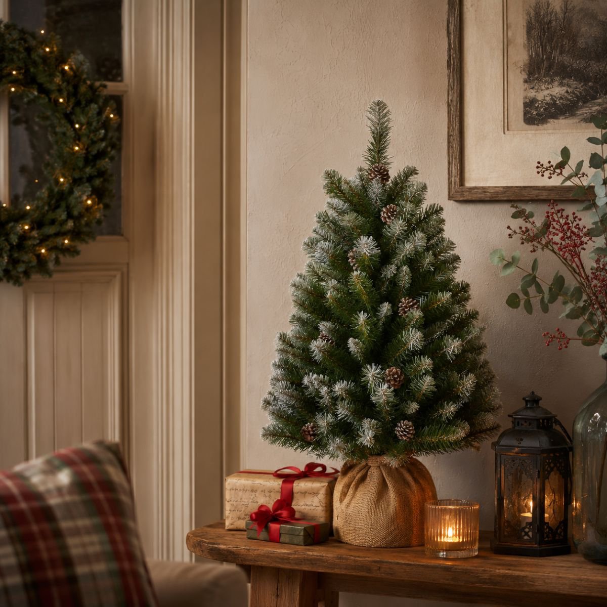 Kunstkerstboom Empress H90 x Ø71cm Groen