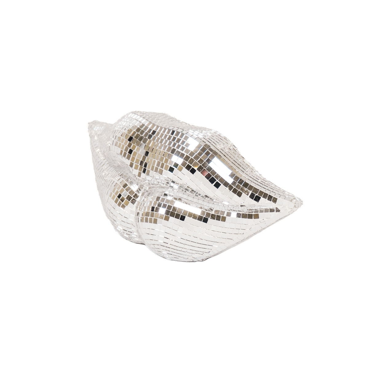 Ornament Disco-lips zilver