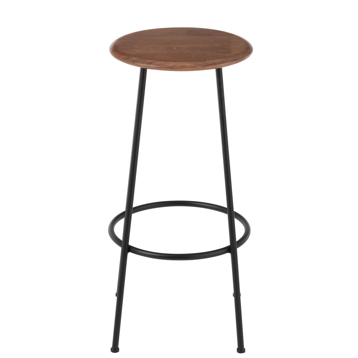 J-Line Barstoel Neo Staal Naturel/Zwart