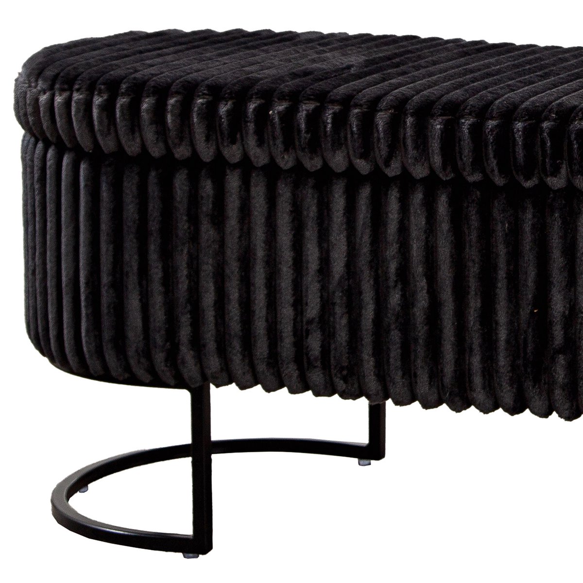 Bank Brooklyn Zwart H. 46,5 cm