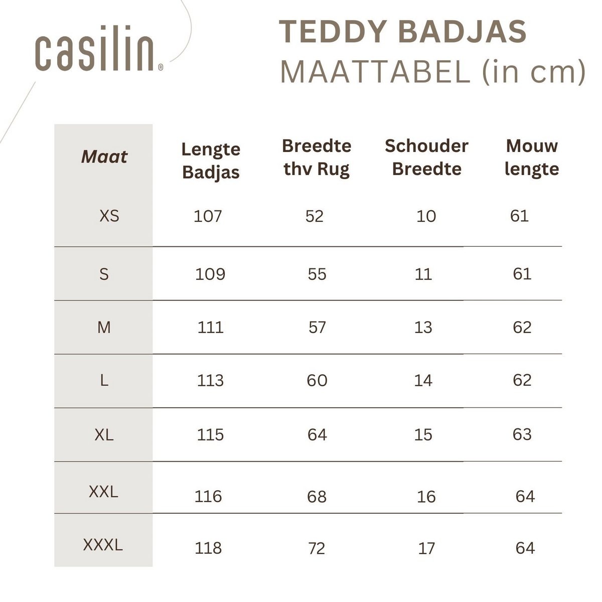 Teddy badjas Slategrey