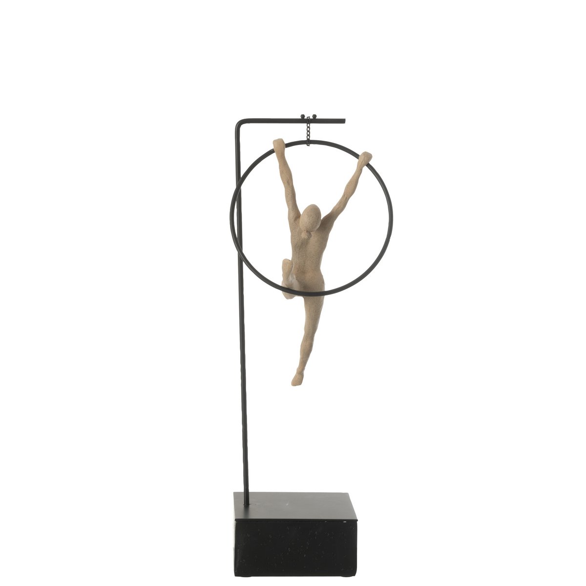 J-Line Gymnaste Hoepel Beta Resin Beige/Zwart