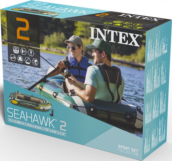 Intex Seahawk 2-Persoons Boot Set