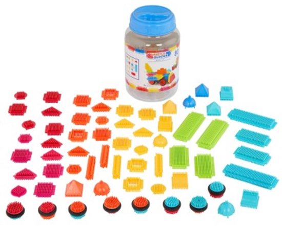 Bristle Blocks in Pot 80 Stuks