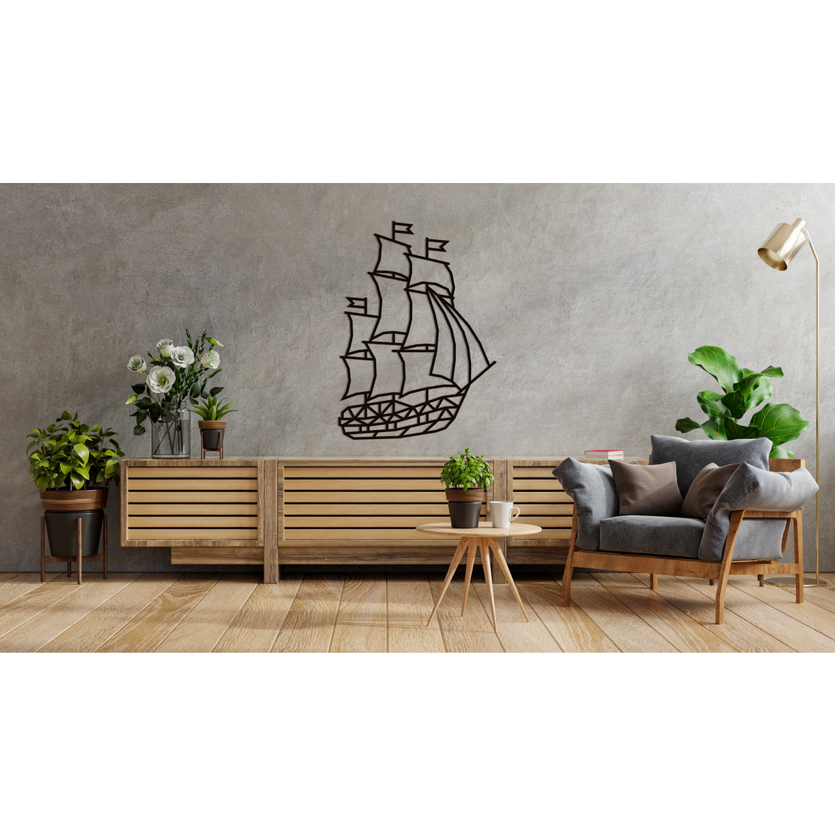 Wandpuzzel Schip