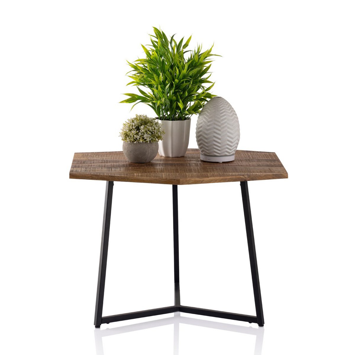 Salontafel mangohout met metalen frame