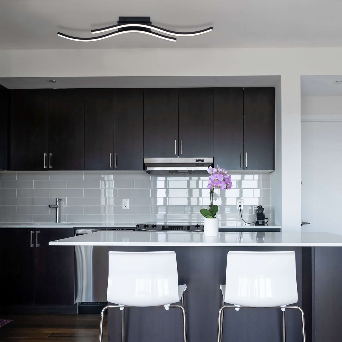 Wand/plafondlamp "Onda" LED lengte 96cm