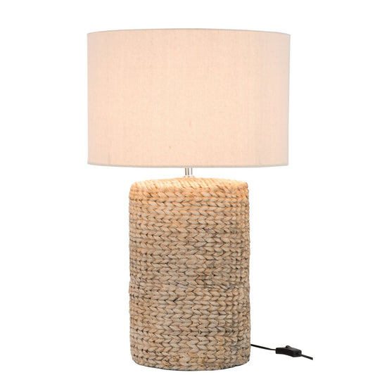 J-Line lamp Dik Vlecht - beton/katoen - naturel - large