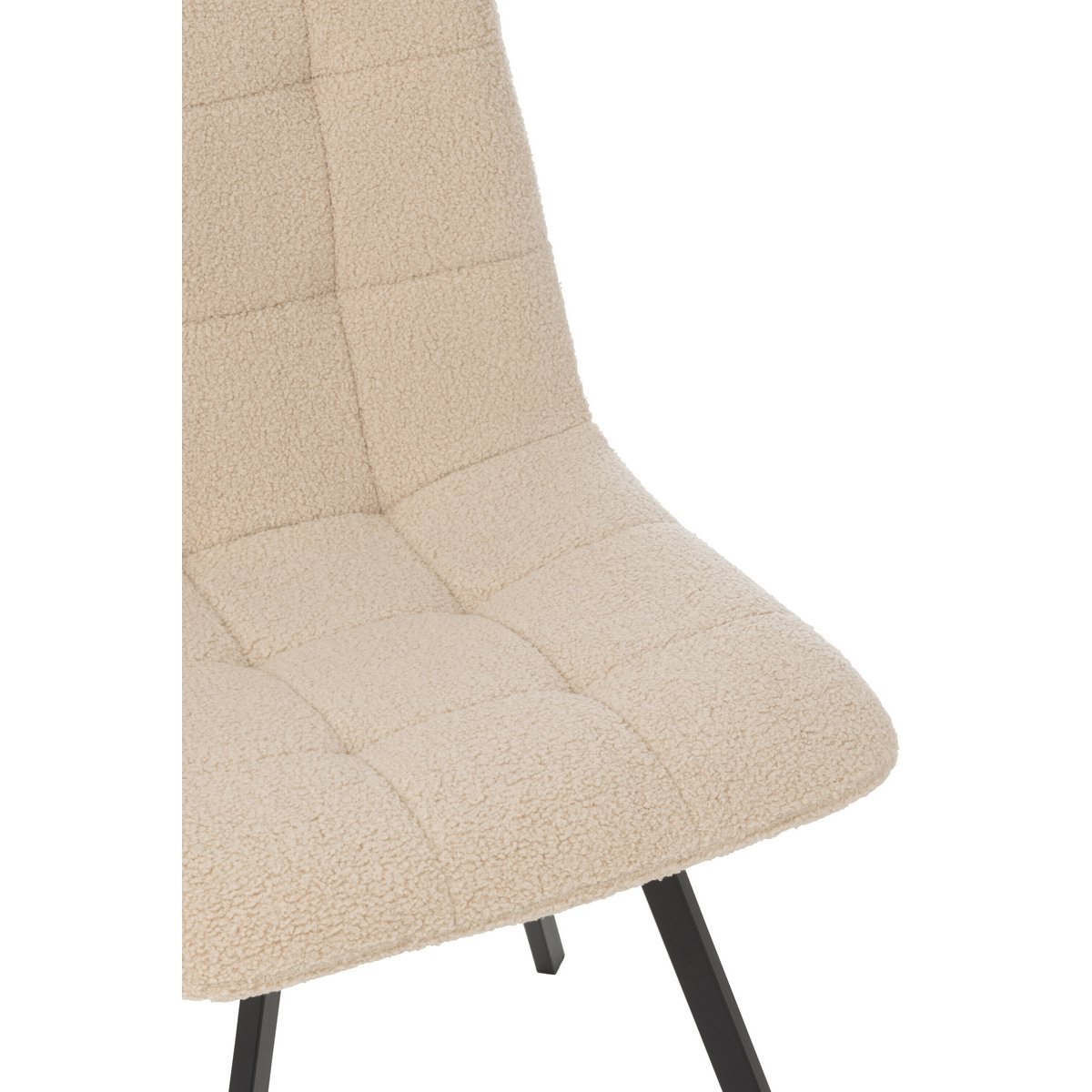 J-Line Eetstoel Clark Metaal/Polyester Beige